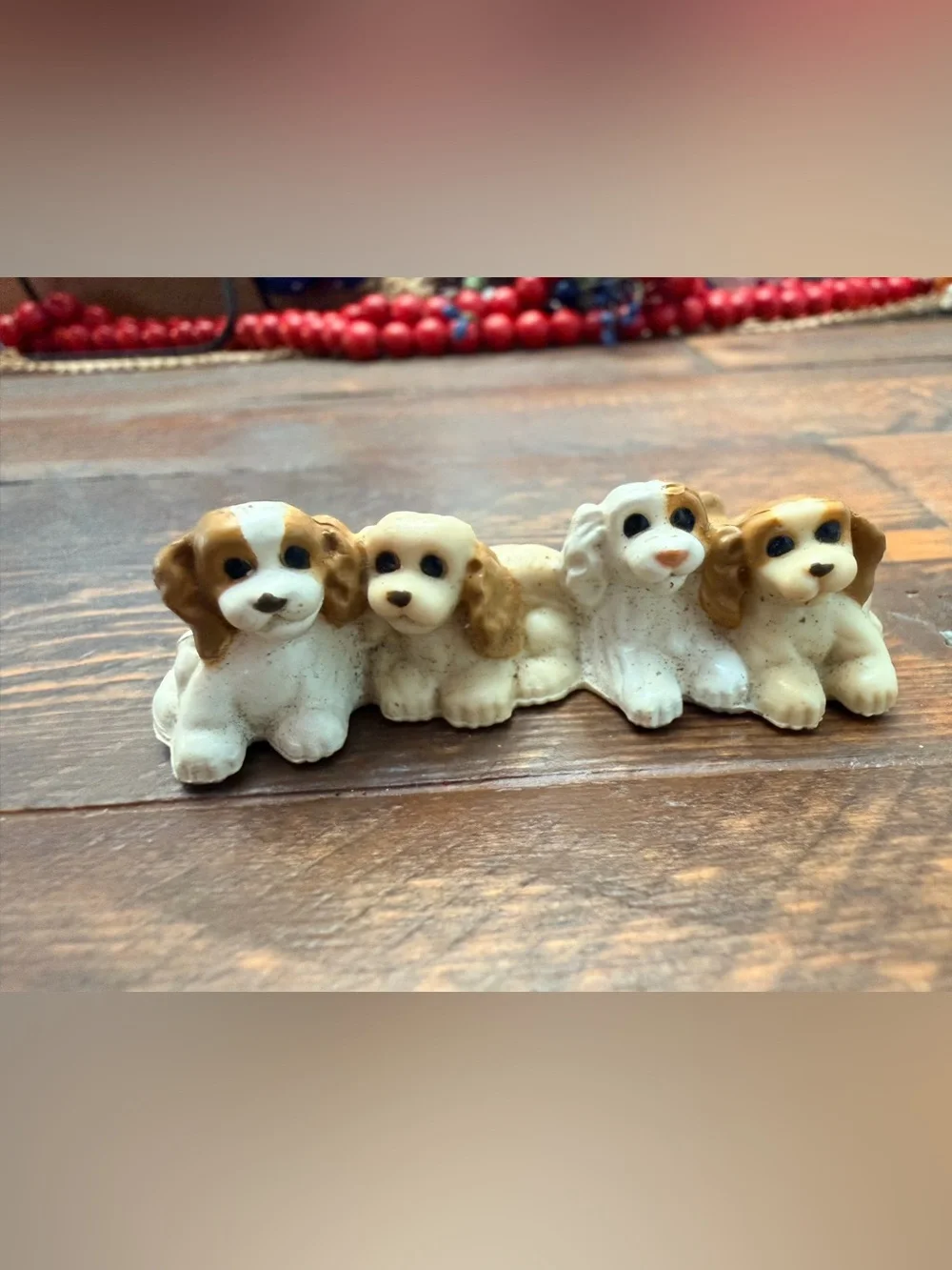 Fisher Price Loving Family Dollhouse Cocker Spaniel Dogs 4 In A Row Replacement